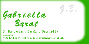 gabriella barat business card
